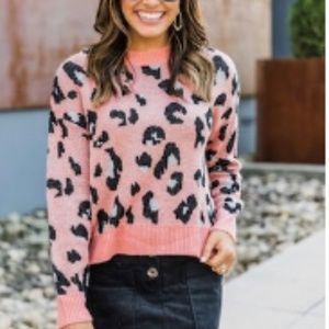 Animal print sweater